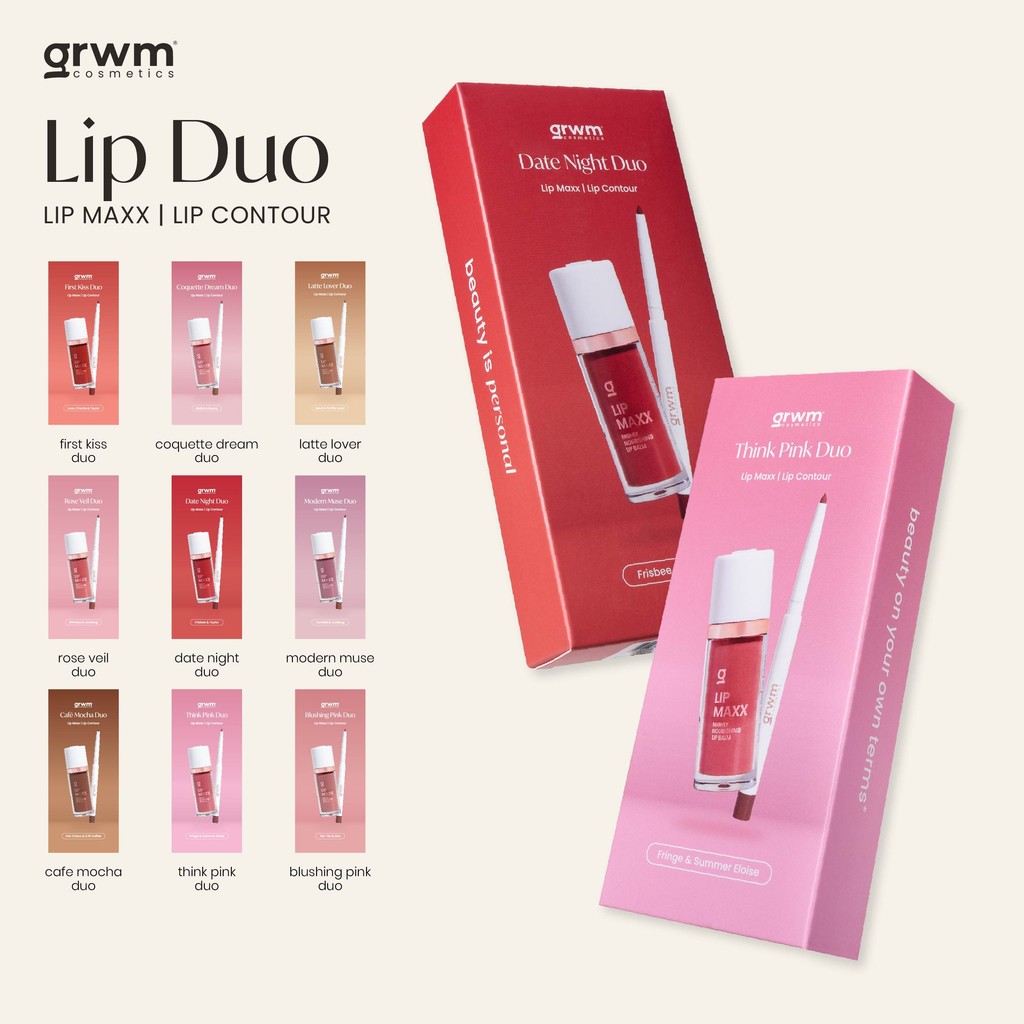 Discount on GRWM Cosmetics  shoes - SKU: GRWM Cosmetics Lip Duo - Lip Contour + Lip Maxx