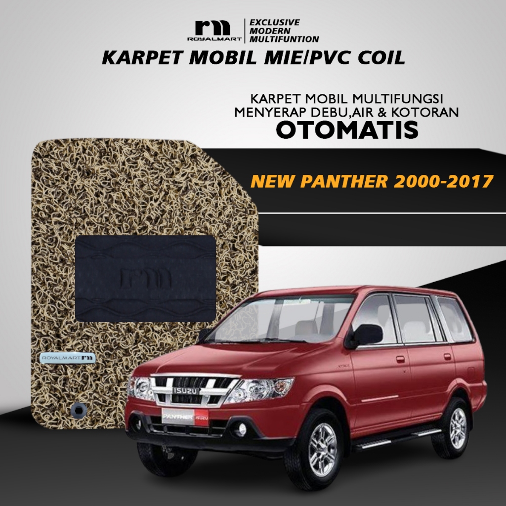 KARPET MOBIL MIE PREMIUM ISUZU NEW PANTHER 2000 - 2017 FULL SET BERGARANSI Harga 640,000 rupiah*Gratis Ongkir