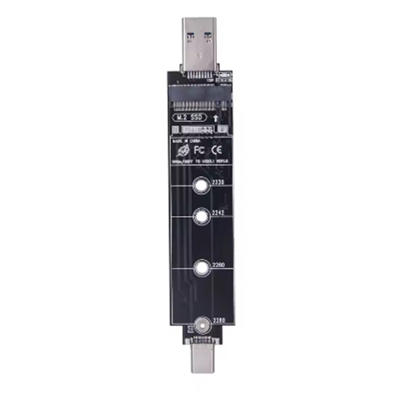 RTL9210B Chip B+M/M Key Dual Protocol M2 SSD Adapter for M.2 Protocol SSD NVME SSD 10Gbps USB 3.2 GEN2 Riser