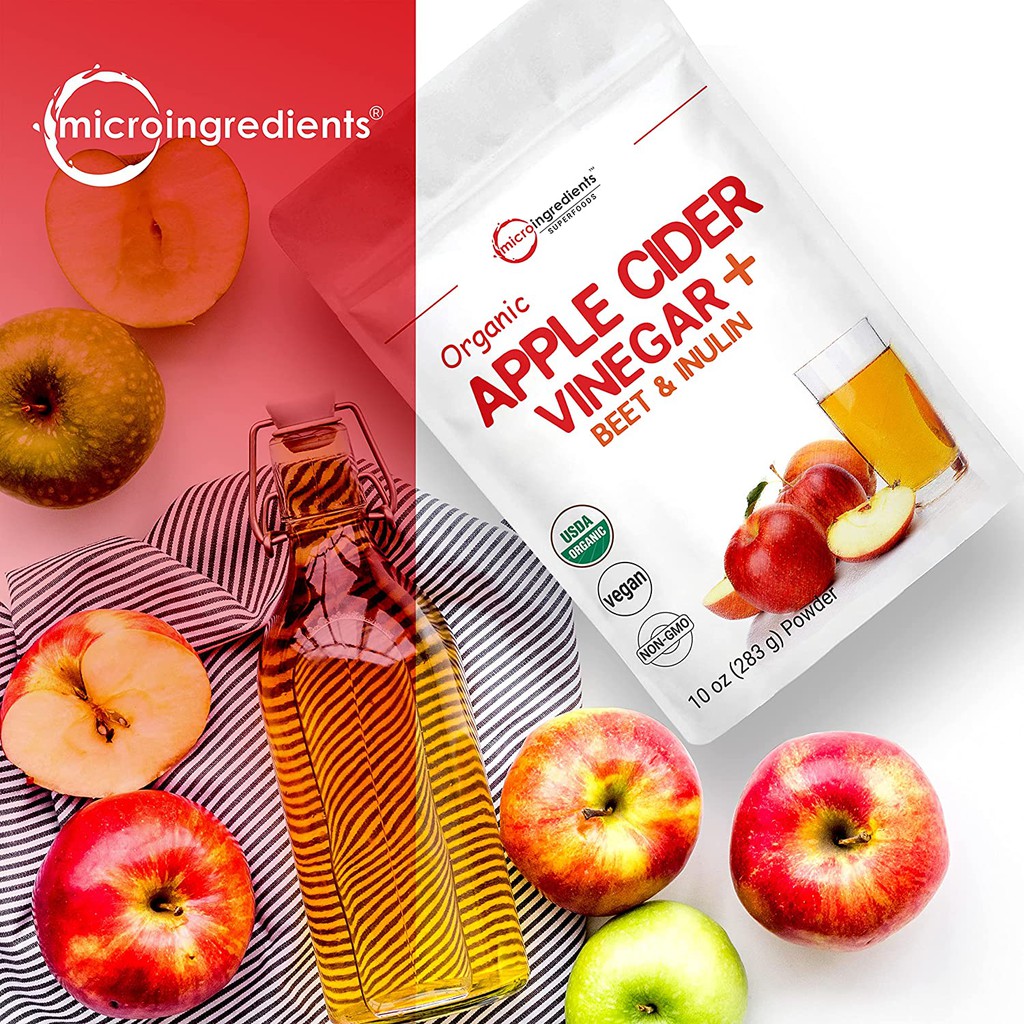 Bột Giấm Táo Hữu Cơ 283g - Giảm Cân Đẹp Da - Hỗ Trợ Tiêu Hóa - Dấm Táo - Micro Ingredients - SẢN PHẨM RẤT ĐƯỢC ƯA CHUỘNG TRÊN THỊ TRƯỜNG KHÁCH YÊU TRẢI NGHIỆM THỬ NHÉ SẢN PHẨM TỐT CHẤT LƯỢNG CAO