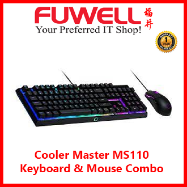 Cooler Master MS110 Keyboard & Mouse Combo with Mem-chanical Gaming Keyboard and Gaming Mouse with Optical  Sensor Singapore