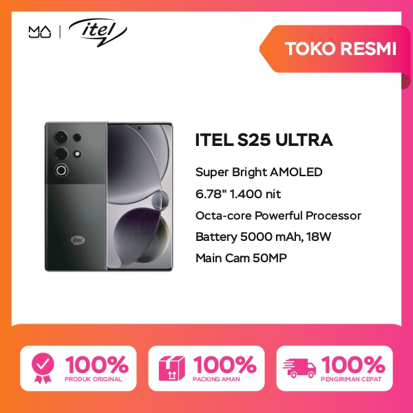 Itel S25 Ultra 8/128 GB - Garani resmi Harga 2,081,000 rupiah*Gratis Ongkir