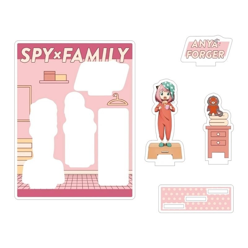 Mô hình Standee Spy×Family Anime Twilight Yor Forger Anya Loid Damian Franky 3 Phụ kiện trang trí để bàn góc học tập