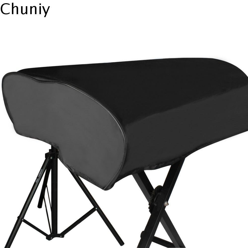 CHUNIY Chống thấm nước Bìa đàn piano điện tử Có thể gập lại 61 phím Túi bảo vệ đàn piano kỹ thuật số Chuyên nghiệp Đen Bọc bàn phím piano Đàn Organ Điện Tử