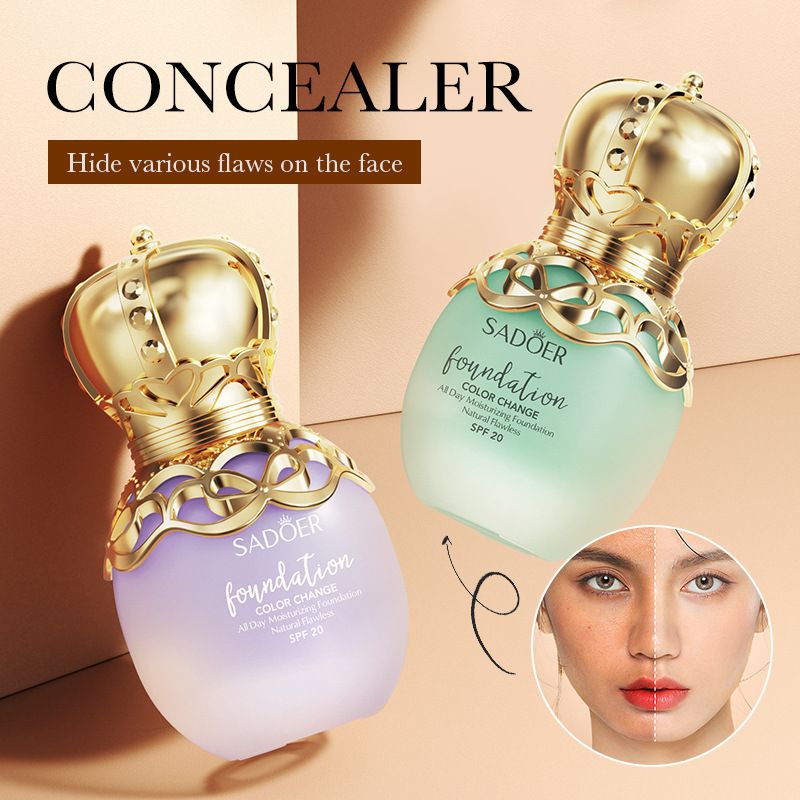 Warm Color Change Concealer BB Cream Long Lasting Even Skin Tone Natural Look
