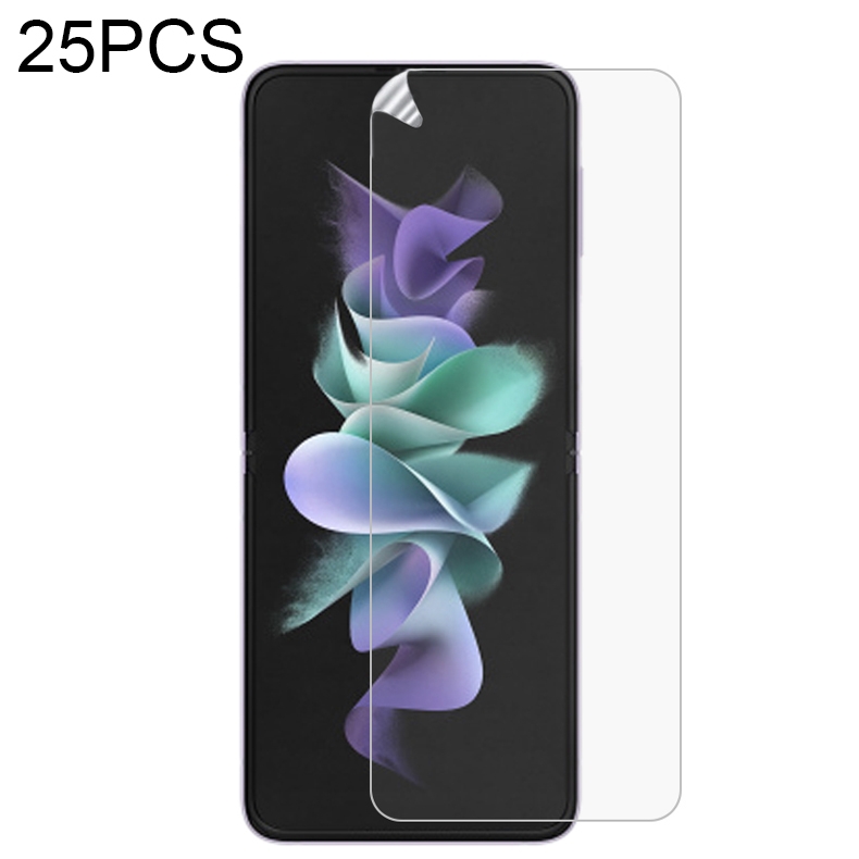 Cho Samsung Galaxy Z Flip3 5g 25 cái bảo vệ toàn màn hình chống cháy nổ Hydrogel phim (màn hình trước)(Hua Jia Kang cửa hàng bách hóa)