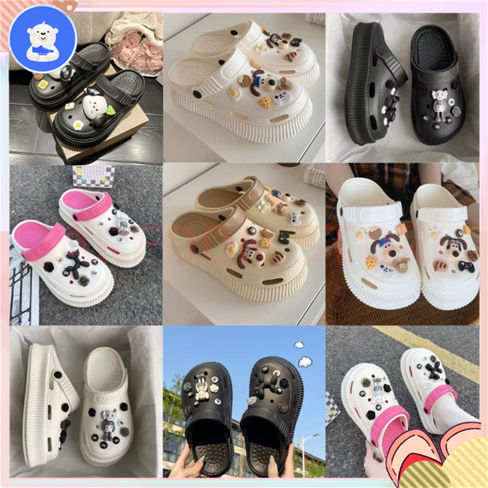 Ls sục nữ sục độn đế 3cm tặng kèm sticker nhiều mẫu đáng yêu dép sục hot trend cho nữ