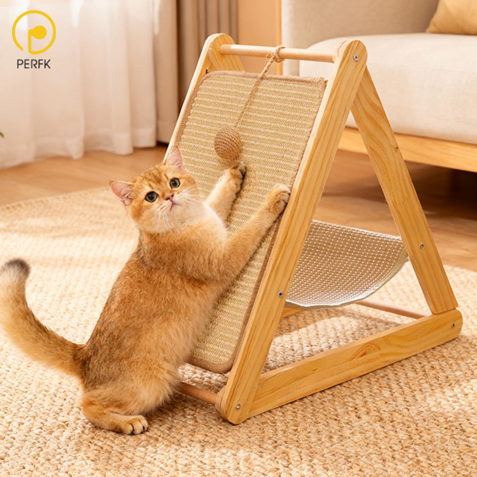 Cat Scratcher Bed Hammock Scratch Pad Cozy Wall and Couch Protection Wood Frame Furniture Protector Cat Scratching Board ราคา 34,488 บาท*ส่งฟรี