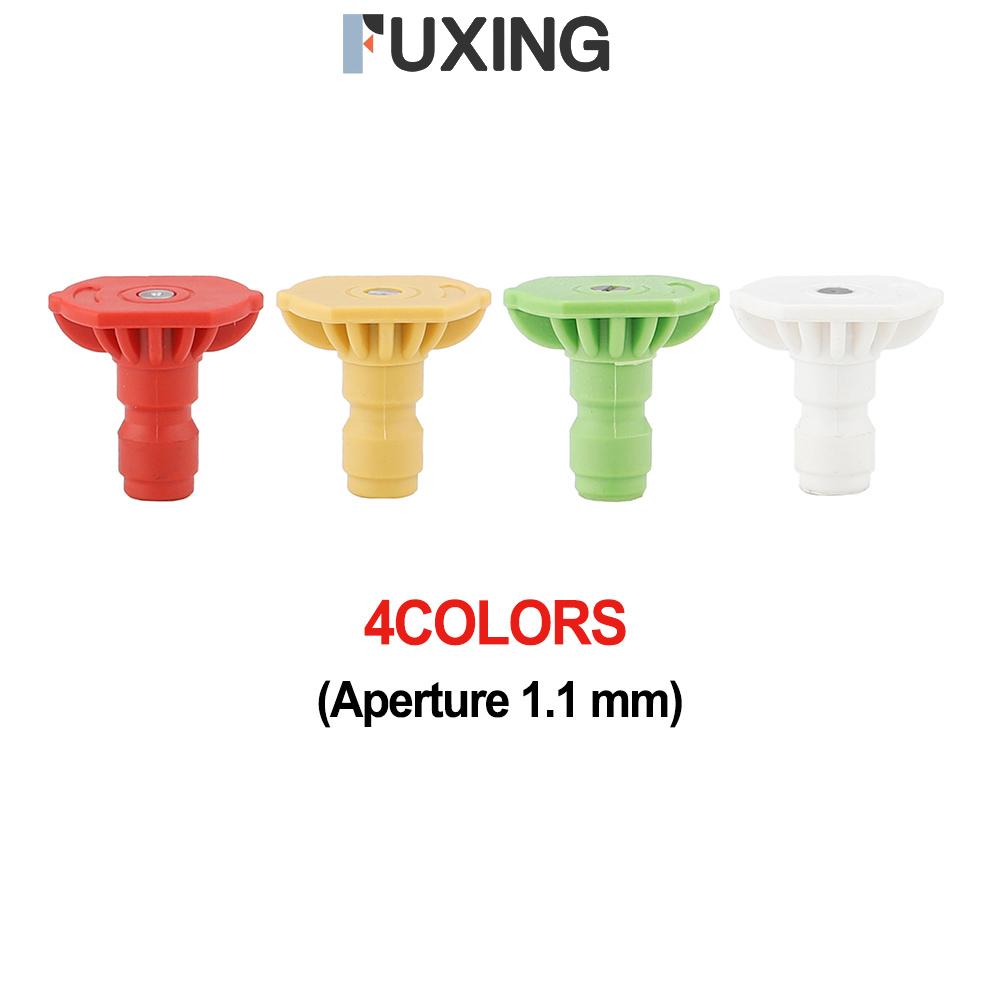 FUXING 4PCS 1/4inch Pressure Washer Spray Tips Nozzles High Power Kit Quick Connect Set ราคา 32 บาท*ส่งฟรี