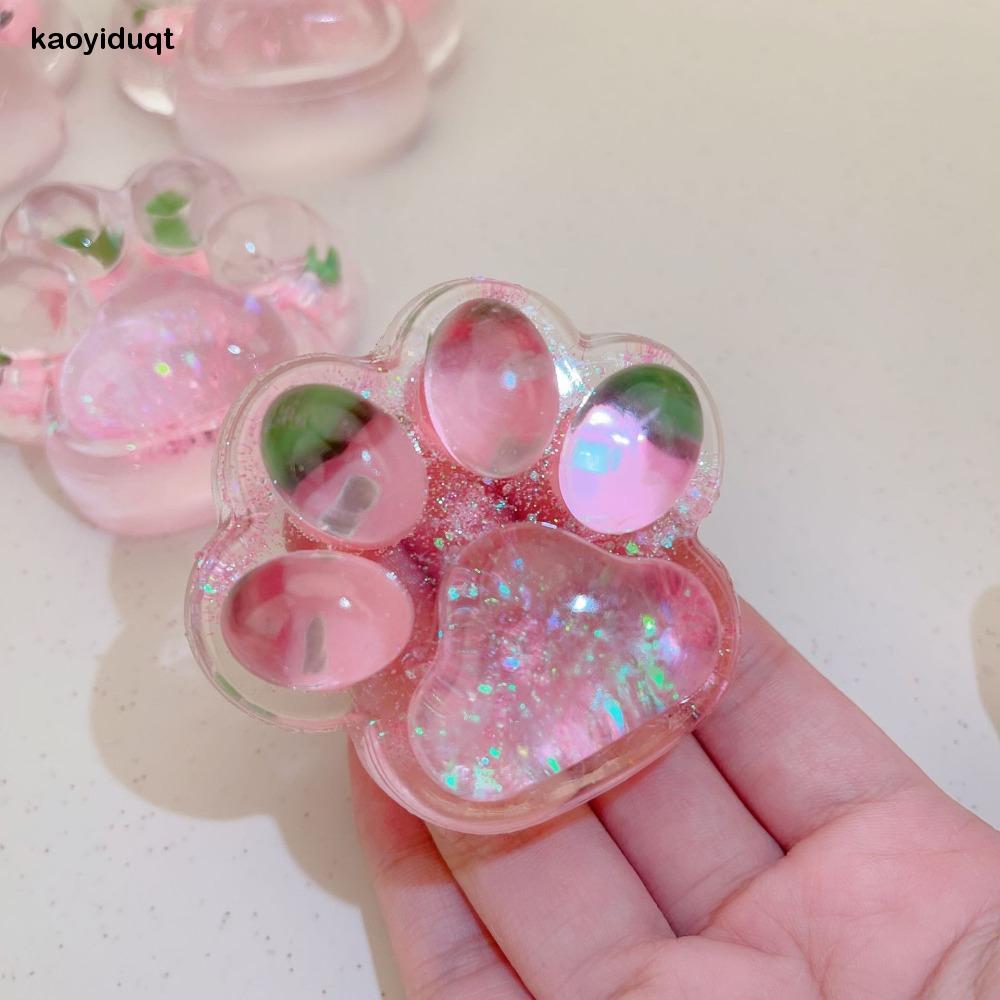 BYCBE Dính Đồ chơi bóp Chân Mèo Đồ chơi thư giãn cứu trợ TPR Đồ chơi bóp Chân Mèo véo Quà tặng giáng sinh