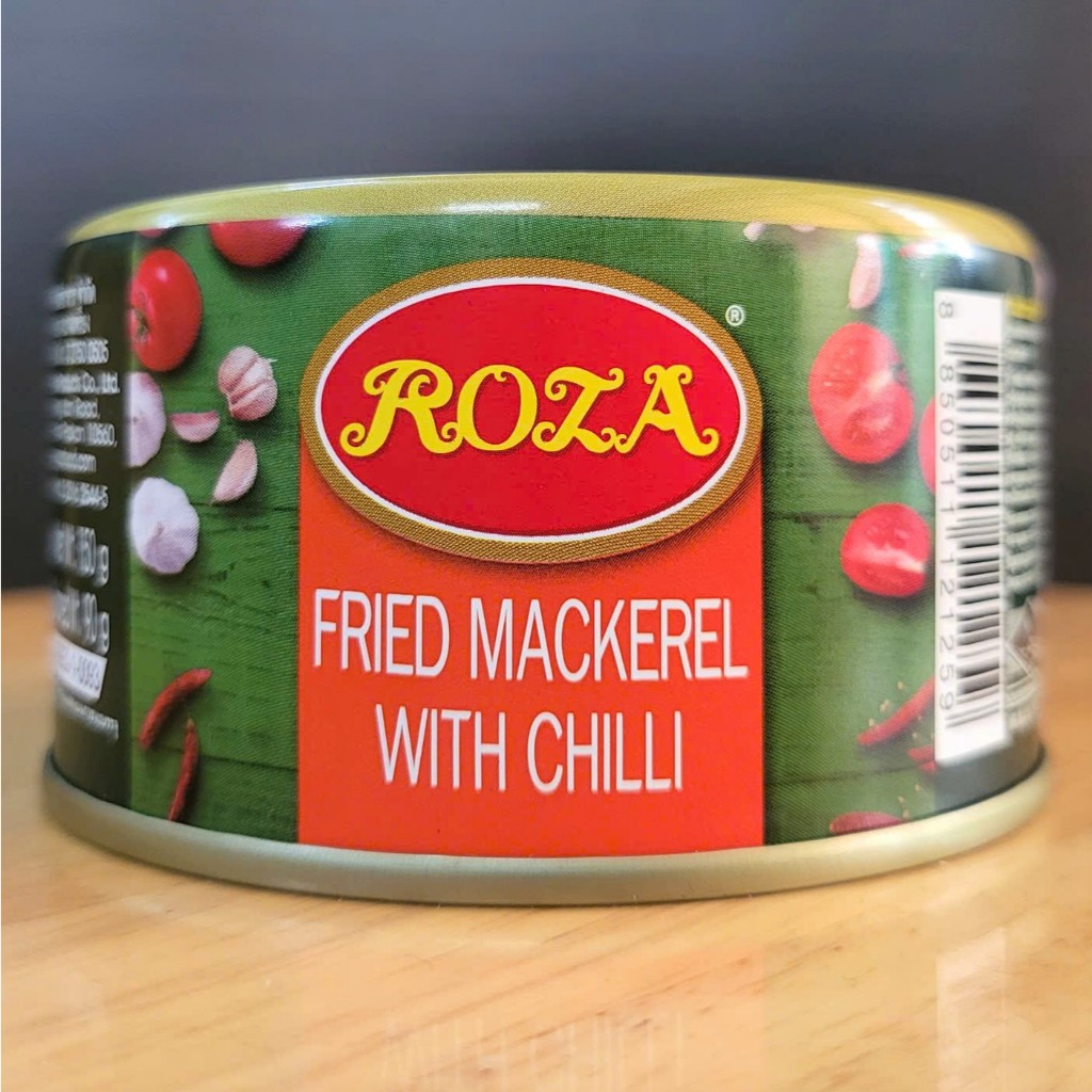 ROZA - Hộp XANH LÁ 150g - CÁ THU CHIÊN SỐT TƯƠNG ỚT / thá¡ LAN / Fried Mackerel with Chilli (HALAL)