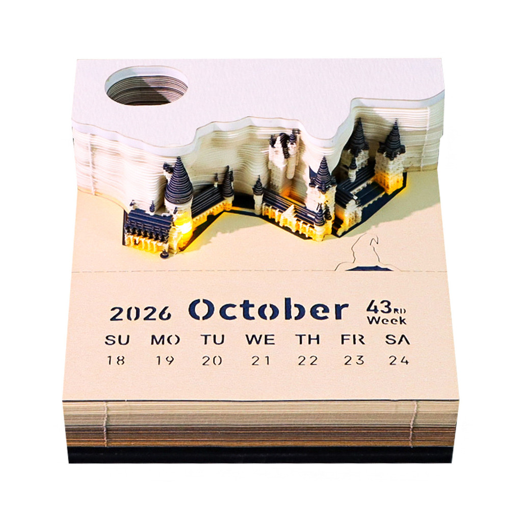 Lịch xé 3d calendar 2026 desk planner giao hoả tốc 2h tại tphcm lịch giấy xé 3d 2026 để bàn decor