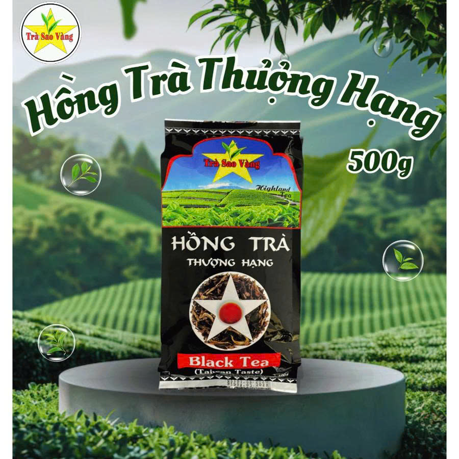 Hồng trà thượng hạng Sao Vàng túi 500g
