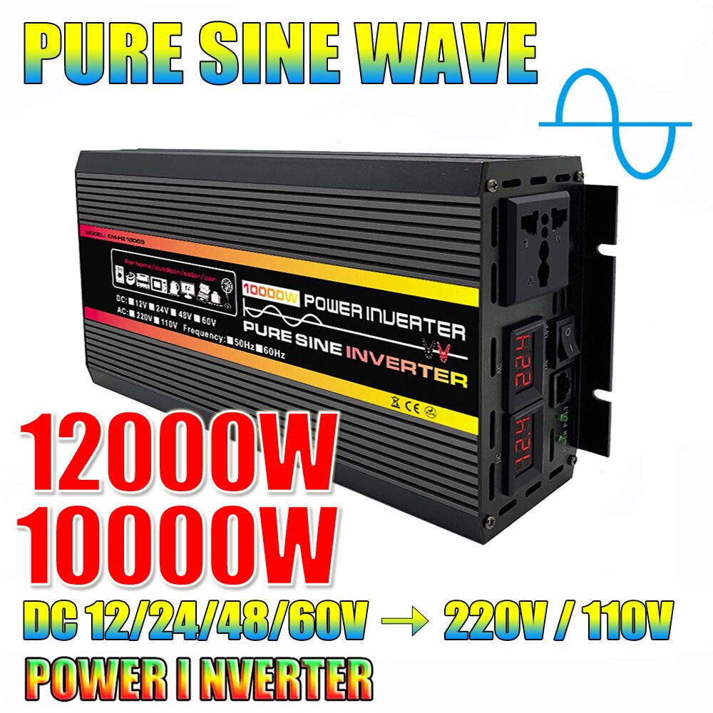 inverter 12v dc to 220v ac pure sine wave