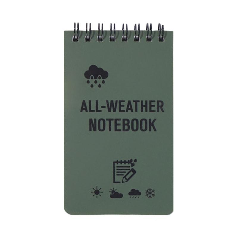 Waterproof Notebook Tacticals Pocket Notebook All Weather Paper Notebook 7.6x12.7cm for Outdoor Activities Recording - 2