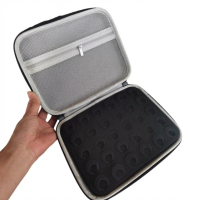 HOUCHU 9/10/15/30 Slots Insulin Vial Storage Case Waterproof 3ML/10ml Insulin Organizer Durable EVA Insulin Vial Protector Travel Use