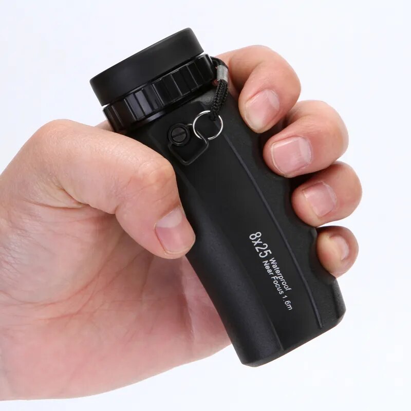 Hot Selling HD Monocular Telescope Binoculars 8X25 Eyepiece Focus Optical Bak4 Prism Binoculo Tourism High Clarity For Camping ราคา  877 บาท*ส่งฟรี