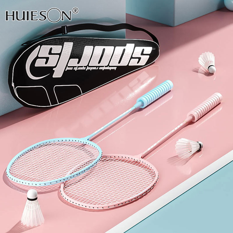 【Huieson】 VỢT CẦU LÔNG hai bộ vợt chống đàn hồi cao người lớn giá trị cao bọt xử lý Vợt cầu lông