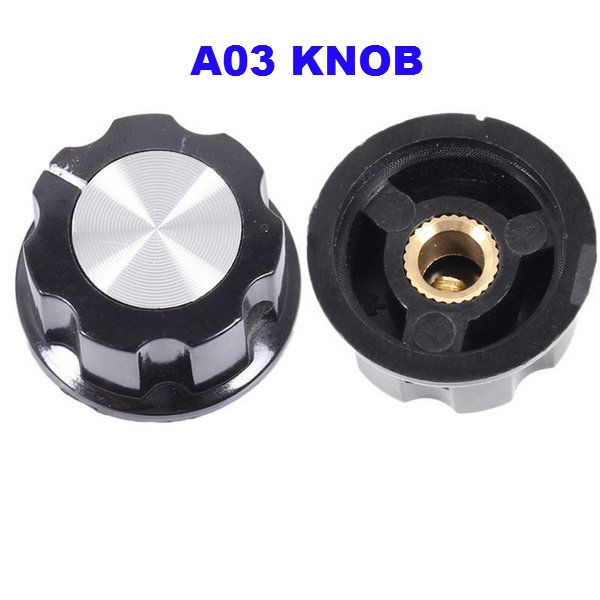 C4 Công Tắc Xoay Cấp | Núm Điện Trở Mũ A03 27*16Mm Trục 6mm, Tùy chọn 2-10 Cấp, A03/B02/C20/L/LB/K, 27-40mm