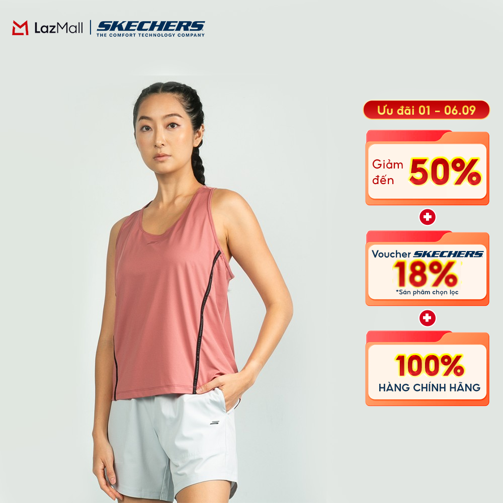 [Chỉ 1-6.9 - Voucher Skechers 18% + Voucher LZD 18%] Sports Tank Top Nữ Skechers Walking Performance Sports Tank Top - SP325W297-WR01