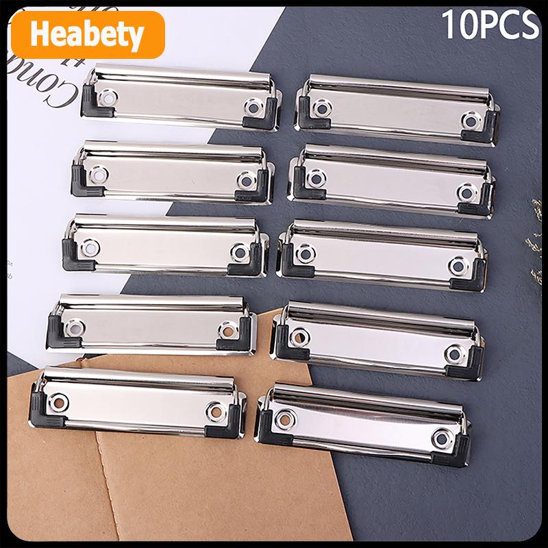 【2-3 ngày giao hàng】 10pcs clipboard Clips mountable kim loại Clip mùa xuân-nạp tập tin thư mục kẹp văn phòng hardboard Clips văn phòng phẩm cho các trường học