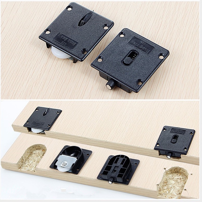 Unique My Shop Wardrobe Plastic Plate Dia Wheel Sliding Door Heavy Duty Wardrobe Vintage Sliding Door
