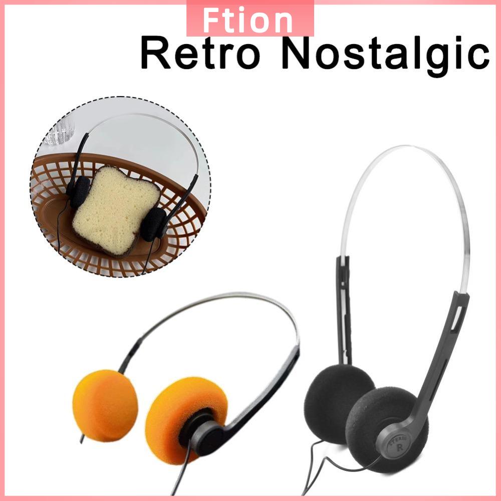 FTION Thời trang Tai nghe cổ điển 80 Có dây Di động Walkman Thể thao Có thể điều chỉnh Tai nghe nhỏ có dây MP3