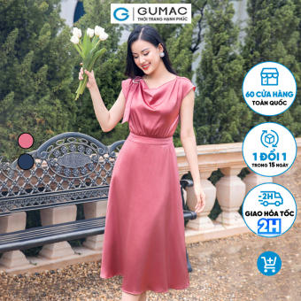 Đầm A cổ đổ DD11013 thời trang GUMAC