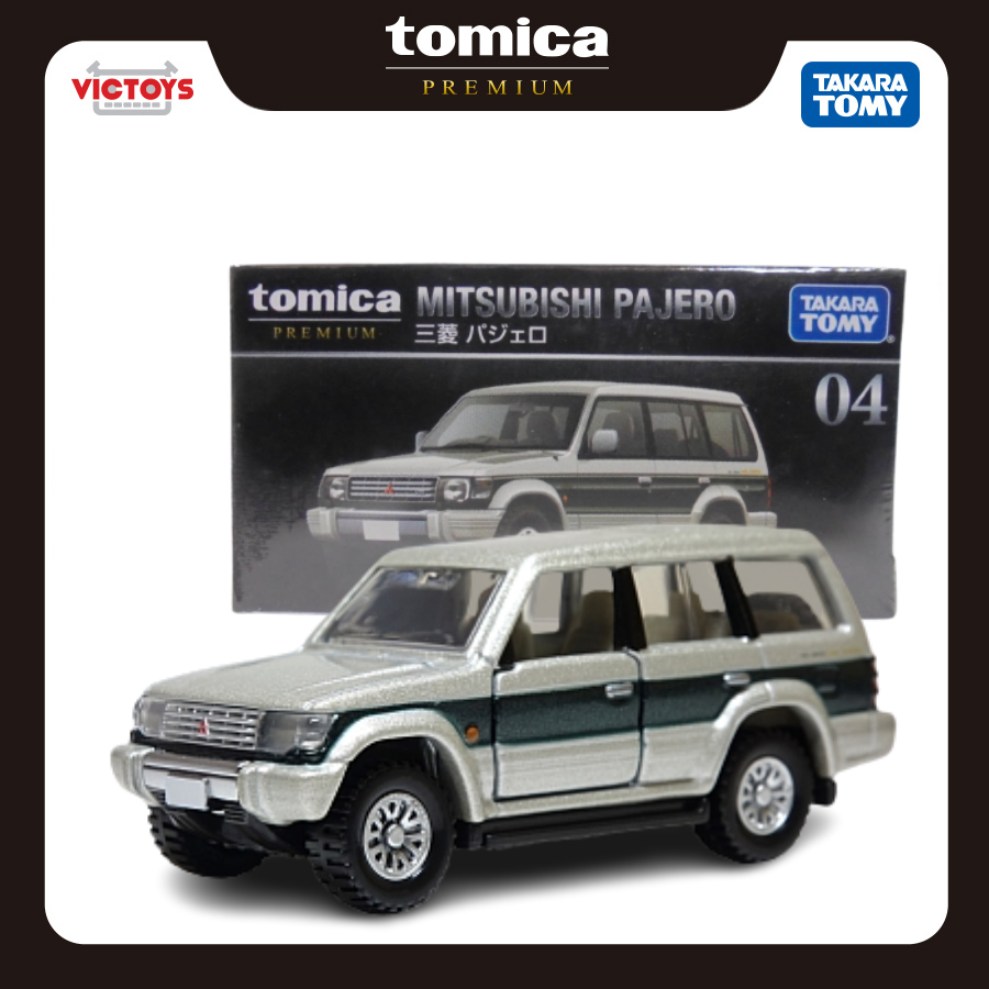 Xe mô hình Tomica Premium 04 Mitsubishi Pajero , Full box, Hàng Chính Hãng