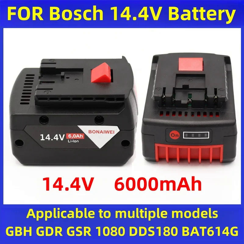 2Pack] 18V 6.0 Ah! HIGH-Output Battery For Bosch 18V Battery Lithium BAT609 BAT609G BAT610G BAT611 BAT612 BAT618 BAT618G BAT619 BAT619G BAT622 BAT620 In | Whizz Battery Packs