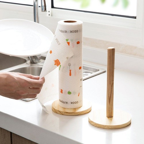 Cuộn 50 Khăn Giấy Vải Lau Đa Năng, Lau Bếp, Lau Chén Bát