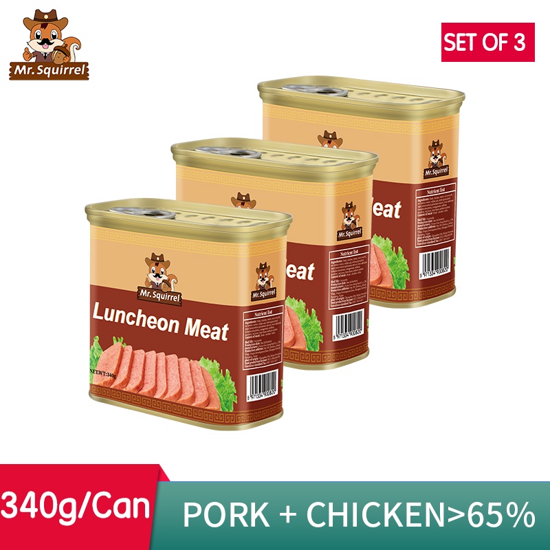 Luncheon Meat Net.Wt 340g Canned Goods on Sale Set OF 3