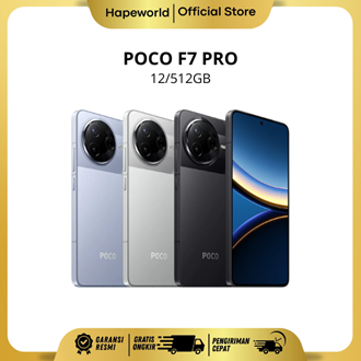 POCO F7 PRO 12/512GB - GARANSI RESMI Harga 7,999,000 rupiah*Gratis Ongkir