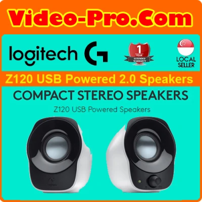 Logitech Z120 Stereo Speakers USB Powered 980-000514 1 Year Local Warranty