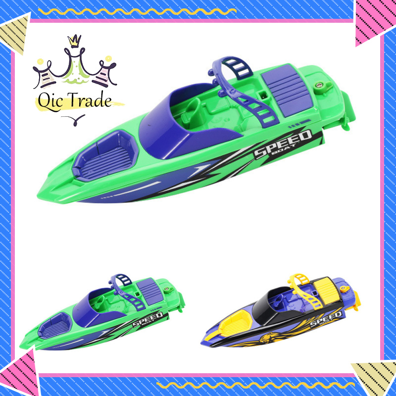 【QIC✨】2.4G Wireless Remote Control Boat Mini Remote Control Speedboat Dual Motor Waterproof RC Boat Model Toys Gifts For Kids ราคา 407 บาท*ส่งฟรี