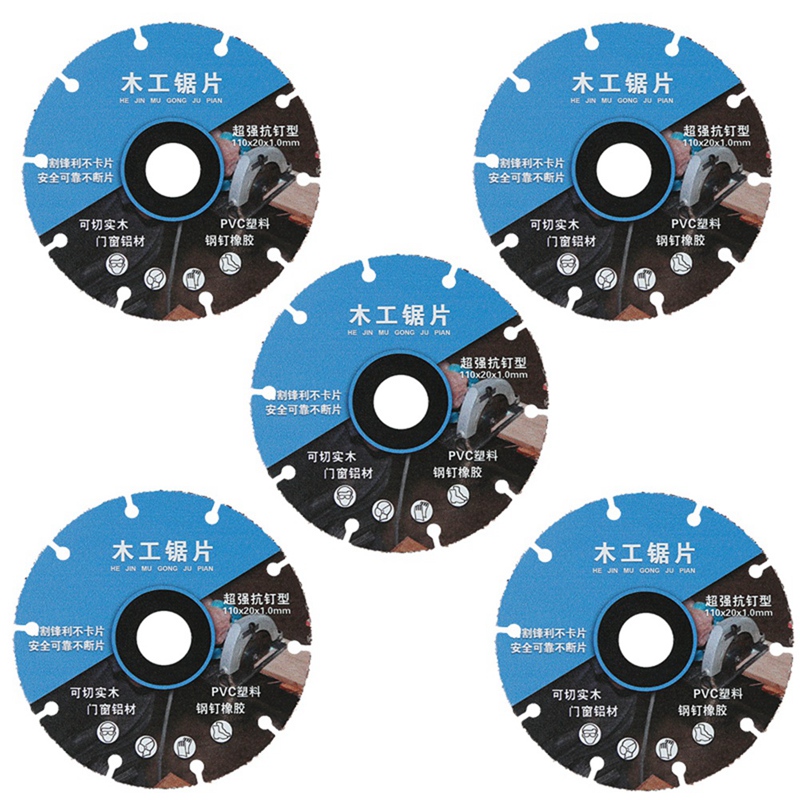New Alloy Woodworking Saw Blade for Wood Board Aluminum PVC Plastic Rubber Cutting Tools for Angle Grinder