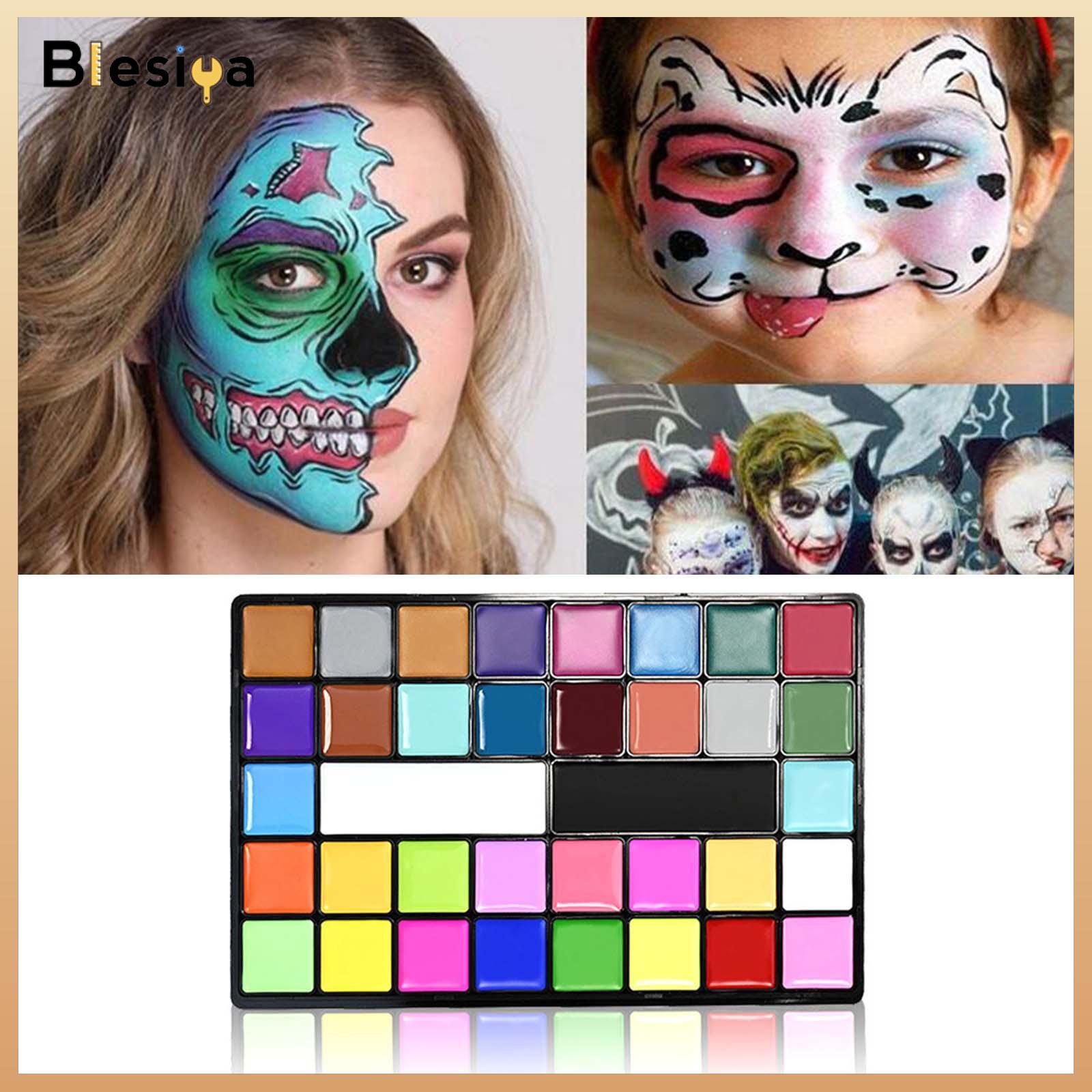 Blesiya Face Body Paint Washable Face Paint Pigment for Halloween Birthday