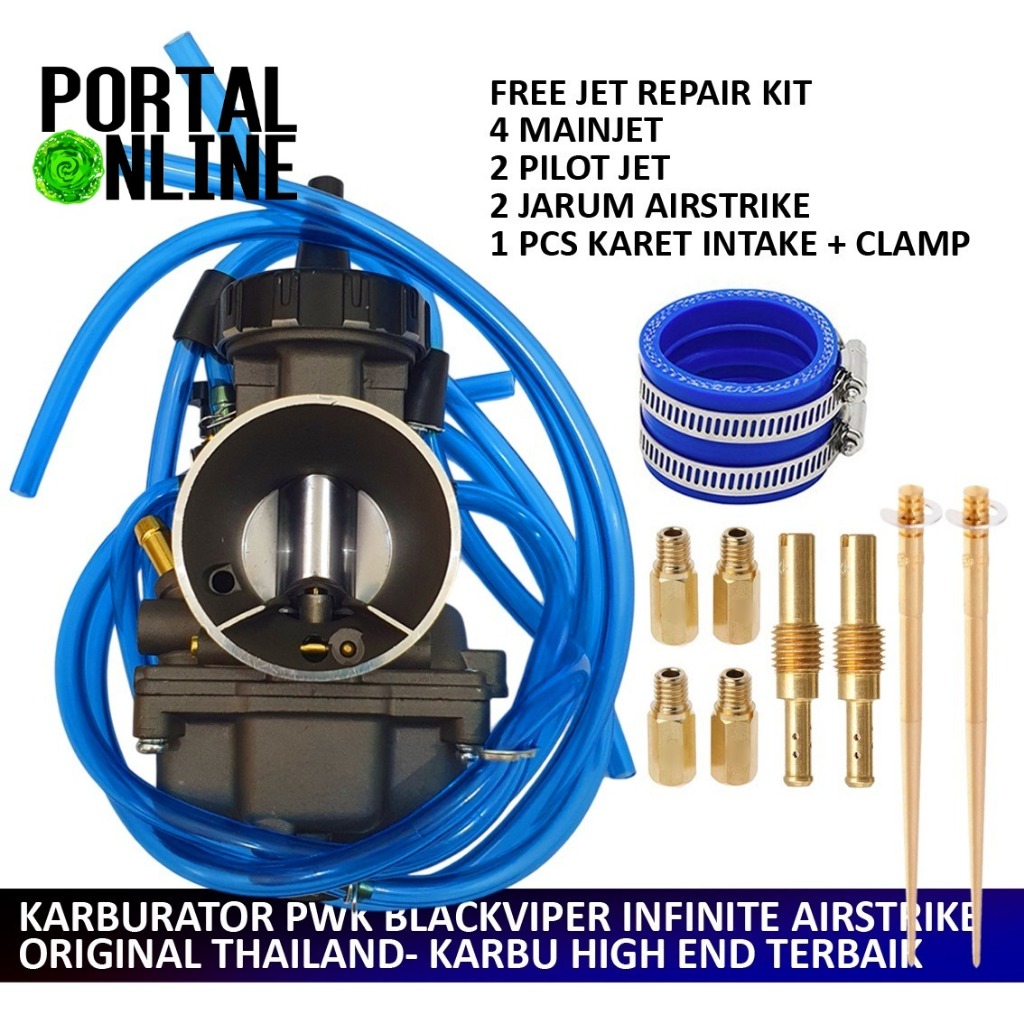 Air Strike Carburetor Modif Racing Airstrike Pwk 24 Pwk 26 Pwk 28 Pwk 30 Pwk 32 Pwk 33 Pwk 34 Pwk 35 Pwk 36 / Pwk 38 / Pwk 40 Karbu Air Strike Series Carburetor Pwk33 Pwk38 Pwk40 Karbu Racing Universal Motorcycle Racing Harga 110,000 rupiah*Gratis Ongkir