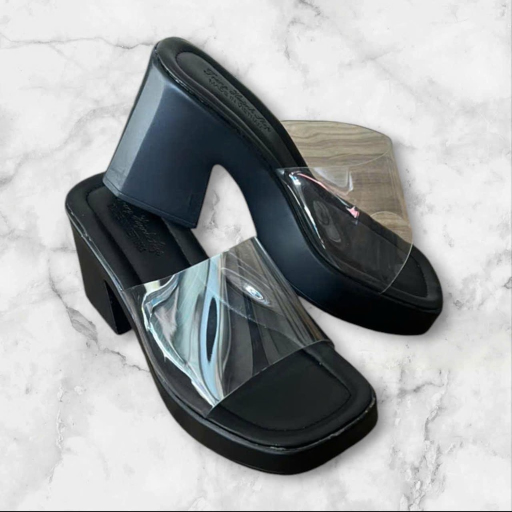 DÉP NỮ CAO GÓT - ĐẾ CAO ̣9F -(MS 25) - QUAI TRONG GiàY DéP Shoes Cao Su - 7