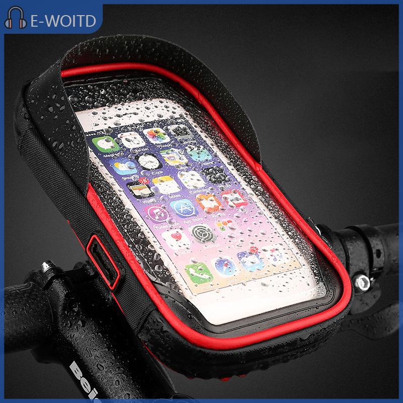 MIZ ที่วางโทรศัพท์หน้าจอสัมผัสแบบใหม่ตัวยึดกันน้ำสำหรับจักรยานไฟฟ้าของรถจักรยานยนต์ที่วางโทรศัพท์ในกระเป๋าใส่บัตรบังแดด ราคา 135 บาท*ส่งฟรี