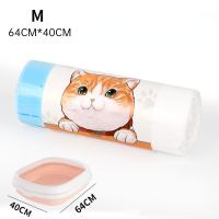 Meilovmao Cat Litter Rubbish Bag Plastic Beg Cat Litter Filter Bag Portable Hygienic Drawstring Cleaning Bag