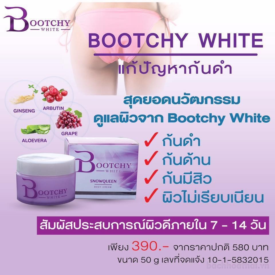 Tẩy thâm đen Bootchy White Snow Queen Extra Body Cream