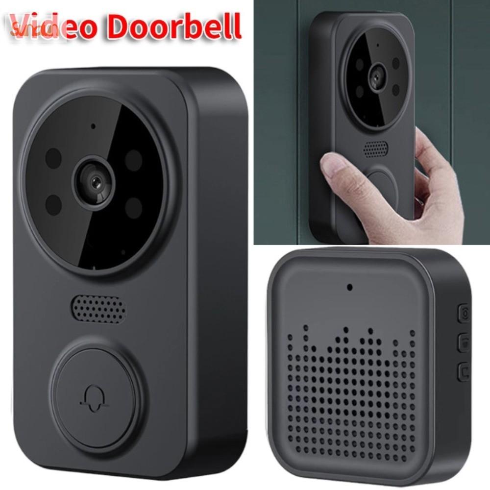 SUNDUN Mắt mèo điện tử Chuông cửa thông minh không dây Video HD Tầm nhìn ban đêm Chuông cửa nhà thông minh Đen Thông báo cho Ring Chuông cửa liên lạc hình ảnh An ninh gia đình