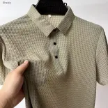 QiaoYiLuo Áo polo Áo thun ngắn tay thường ngày thoáng khí cho nam cao cấp