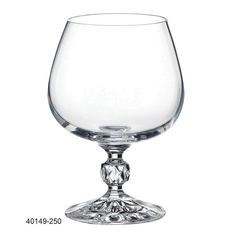 Bộ 6 ly brandy, cognac phong cách đơn giản, ly chân táo 40149 250ml