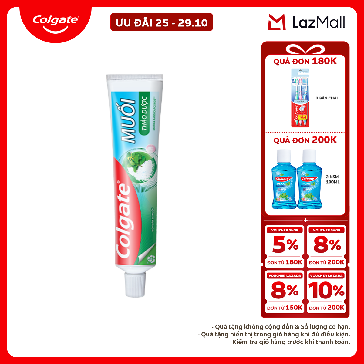 Kem đánh răng Colgate bảo vệ nướu Muối Thảo Dược Herbal Salt 225g