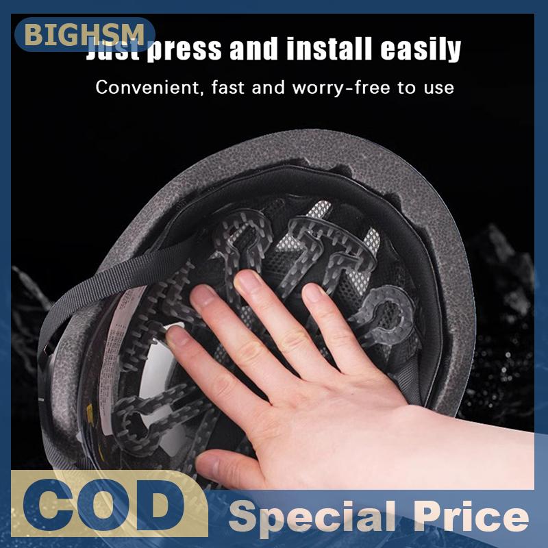 BIGHSM Linh hoạt Mũ bảo hiểm chống biến dạng bên trong Silicone Pad thông gió mũ bảo hiểm lót Pad Mũ bảo hiểm đệm xe máy xe đạp Mũ bảo hiểm phụ kiện