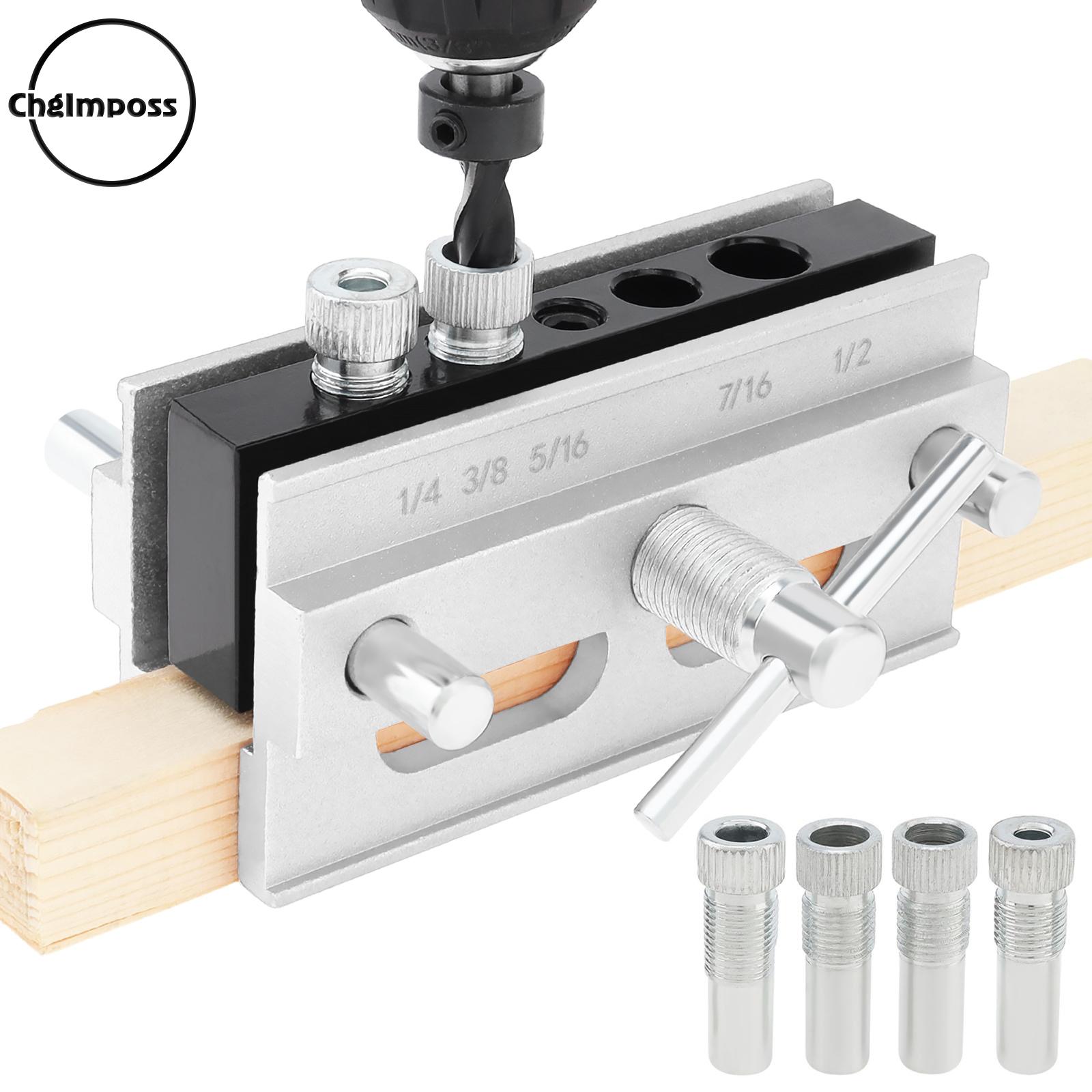ChgImposs Self Centering Dowel Jig kit Drill Guide Bushings Set Adjustable Width Drilling Guide ราคา 643 บาท*ส่งฟรี