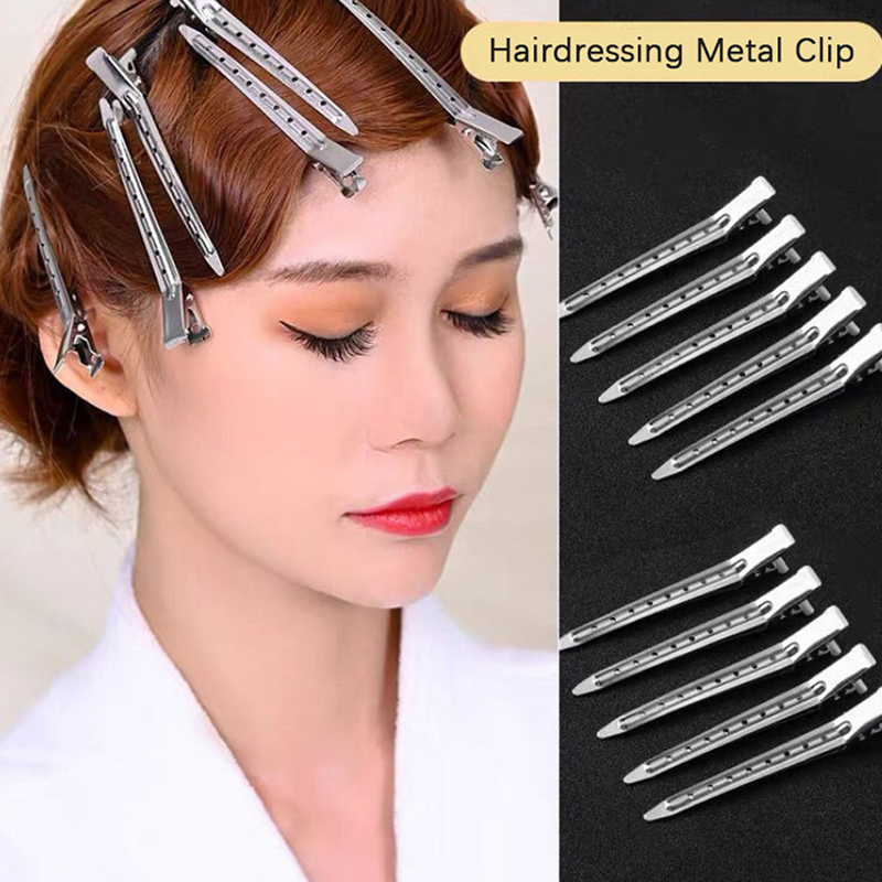 XLM 10 chiếc kẹp chăm sóc tóc kẹp cắt tỉa bằng thép không gỉ để làm tóc