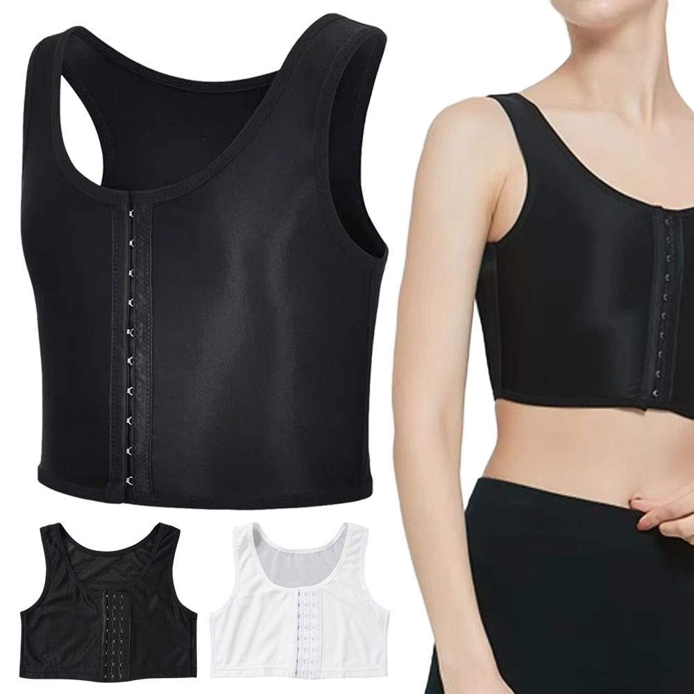 Okdeals 1 chiếc áo lót phẳng áo nịt ngực áo ba lỗ ngực áo nịt ngực Đồng Tính nữ xuyên Áo bó ngực đồn
